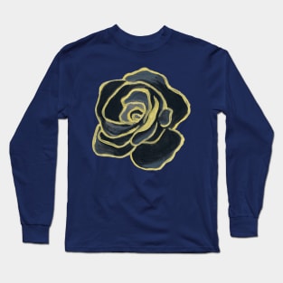 Black Velvet Rose Long Sleeve T-Shirt